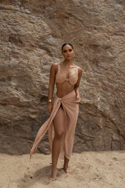 Tan Uncharted Waters Sarong