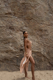 Tan Uncharted Waters Sarong