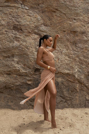 Tan Uncharted Waters Sarong