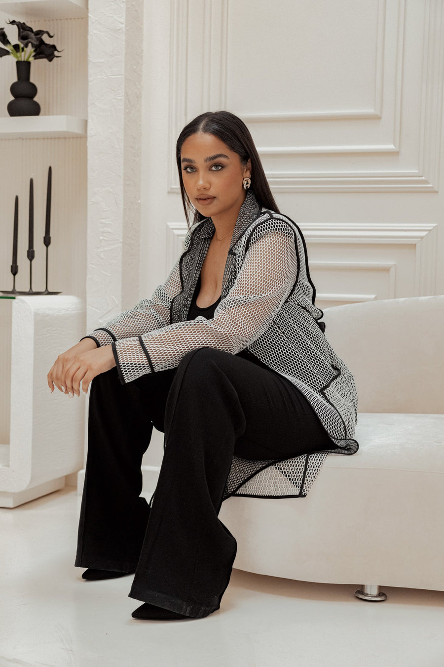 Black Arlette Trousers