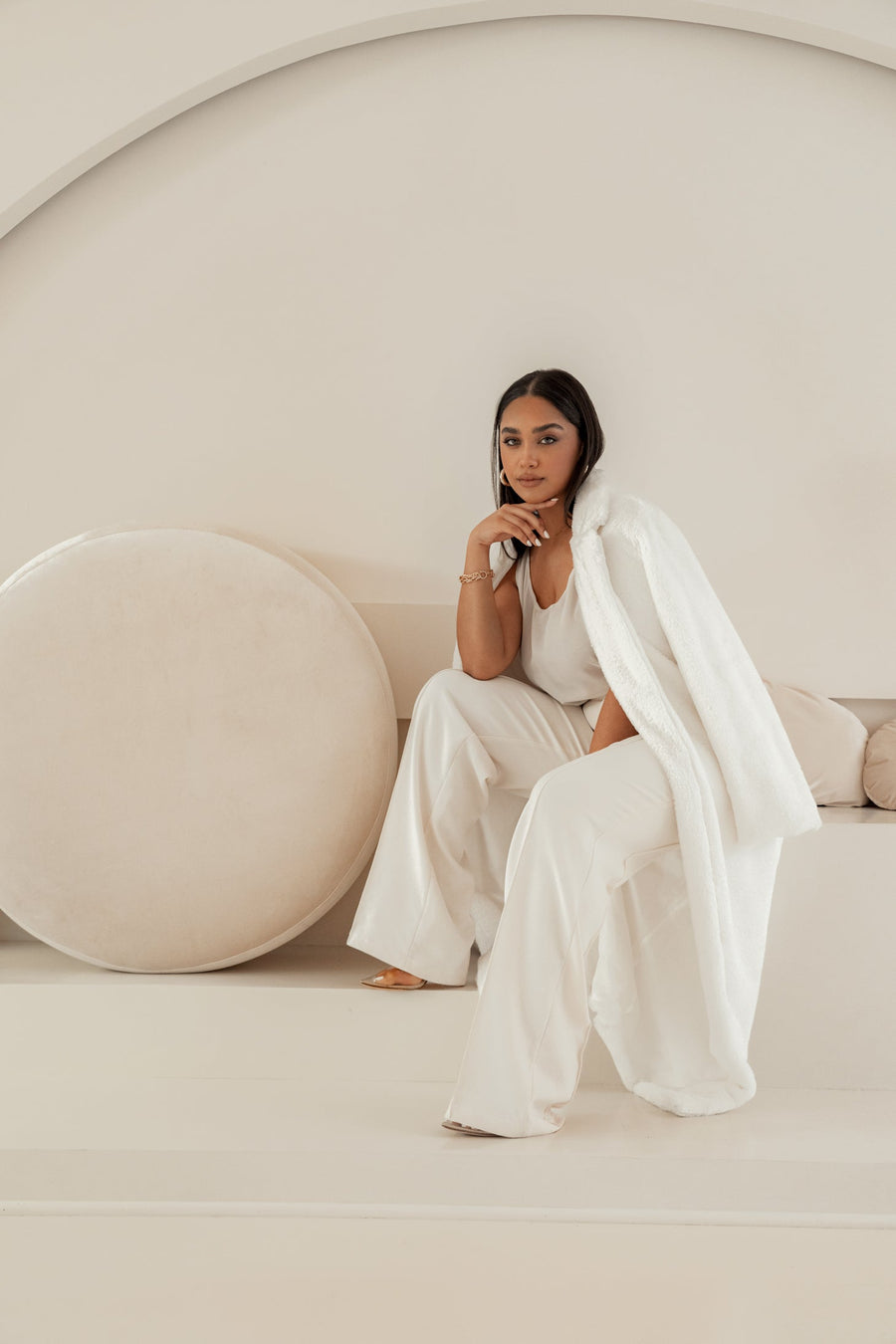 Ivory  Arlette Trousers