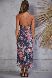 Height Of Glory Midi Dress Navy